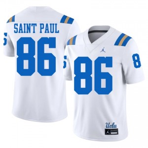 Jalen Saint Paul #86 UCLA Jersey | Elite Thread White University Football Men Stitched 44954421