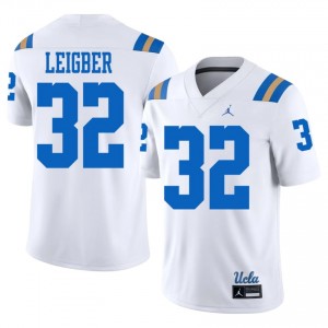 Troy Leigber #32 Bruins Jersey | Alumni White Player Football Men Stitched 59140679