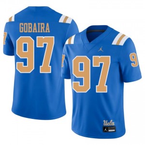 Aiden Gobaira #97 UCLA Bruins Jersey | Gameday Blue College Football Men Embroidery 89035864