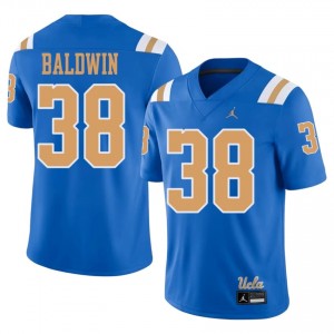 UCLA Burr Baldwin #38 Blue Jersey | Premium Embroidery NCAA Football Men Apparel 91121641