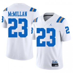 White Jhase McMillan #23 UCLA Bruins Jersey | Men High School Football Limited Stitched 71477288