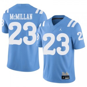 Jhase McMillan #23 UCLA Throwback Jersey | Elite Thread Light Blue University Football Men Stitch 92479930