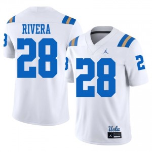 Mason Rivera #28 UCLA Bruins Jersey | Gameday White College Football Men Stitched 71258331