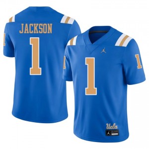 Scooter Jackson #1 UCLA Jersey | Genuine Blue NCAA Football Men Embroidery 23300065 | uclajerseystore.com