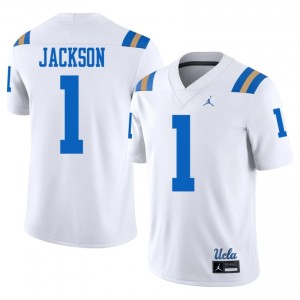 Bruins Scooter Jackson #1 White Jersey | Elite Stitched Player Football Men Apparel 96431089