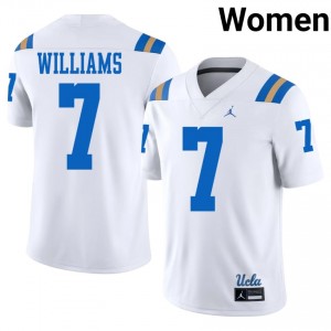 UCLA Bruins Aaron Williams #7 White Jersey | Exclusive Stitched College Football Women Apparel 48276654
