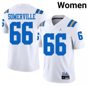 Jensen Somerville #66 UCLA Bruins Jersey | Gameday White College Football Women Stitched 61195613
