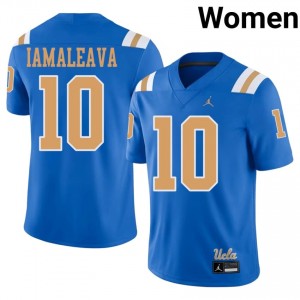 Madden Iamaleava #10 UCLA Bruins Jersey | Moisture Wicking Blue High School Football Women Embroidery 75573649