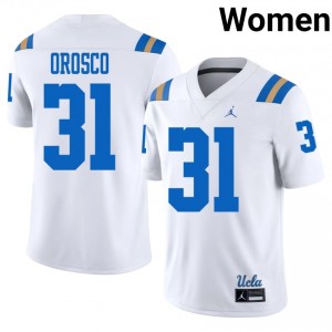 Bruins Mateo Orosco #31 White Jersey | Elite Stitched Player Football Women Apparel 45515137