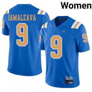 Nico Iamaleava #9 UCLA Bruins Jersey | Gameday Blue College Football Women Embroidery 21248867