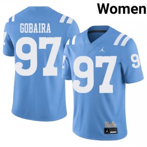 UCLA Bruins Aiden Gobaira #97 Light Blue Throwback Jersey | Exclusive Swen College Football Women Apparel 81969851