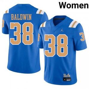 Burr Baldwin #38 UCLA Jersey | Elite Thread Blue University Football Women Embroidery 61075442