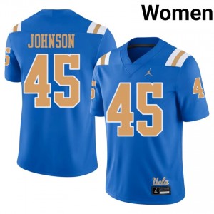 Jamier Johnson #45 Bruins Jersey | Alumni Blue Player Football Women Embroidery 46627111