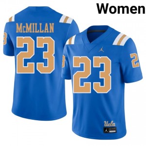 UCLA Bruins Jhase McMillan #23 Blue Jersey | Exclusive Embroidery College Football Women Apparel 70193582