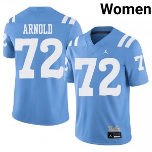 UCLA Bruins K.D. Arnold #72 Light Blue Throwback Jersey | Fresh Swen High School Football Women Apparel 67544067