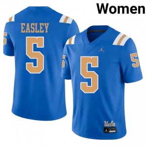 Blue Kenny Easley #5 UCLA Jersey | Women University Football Top-Tier Embroidery 77231624