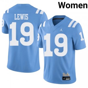 Bruins Marcedes Lewis #19 Light Blue Throwback Jersey | Elite Swen Player Football Women Apparel 94681320