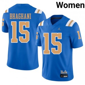 Blue Mateen Bhaghani #15 Bruins Jersey | Women Player Football Classic Embroidery 34449391