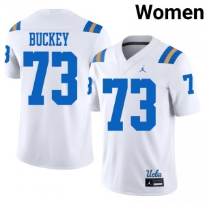 UCLA Quinn Buckey #73 White Jersey | Premium Stitched NCAA Football Women Apparel 99882399