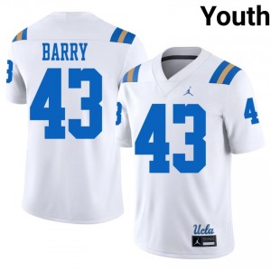 Brett Barry #43 UCLA Bruins Jersey | Gameday White College Football Youth Stitched 81138753