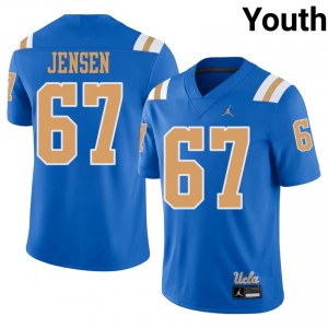 Blue Cam Jensen #67 UCLA Jersey | Youth NCAA Football Essential Embroidery 17798483