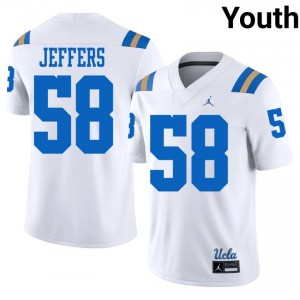 #58 Jaylan Jeffers Bruins White Jersey | Authentic Stitched Youth Player Football Gear 11267915