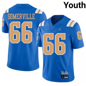 #66 Jensen Somerville Bruins Blue Jersey | Authentic Embroidery Youth Player Football Gear 57874184