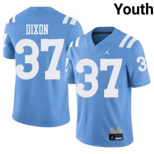 Joshua Dixon #37 UCLA Bruins Throwback Jersey | Gameday Light Blue College Football Youth Stitch 34477369