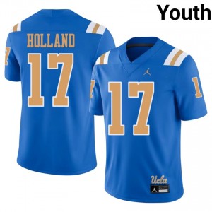 Bruins Lucien Holland #17 Blue Jersey | Elite Embroidery Player Football Youth Apparel 43010395