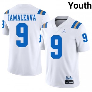 Nico Iamaleava #9 UCLA Jersey | Elite Thread White University Football Youth Stitched 66352239