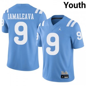 UCLA Bruins Nico Iamaleava #9 Light Blue Throwback Jersey | Exclusive Swen College Football Youth Apparel 16107481