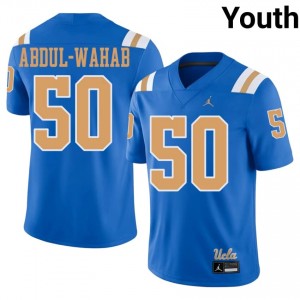 Blue Salem Abdul-Wahab #50 UCLA Jersey | Youth NCAA Football Essential Embroidery 68502806