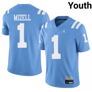 Light Blue Aidan Mizell #1 UCLA Bruins Throwback Jersey | Youth College Football Pro-Grade Swen 66486903