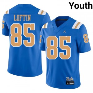 Blue Brayden Loftin #85 UCLA Jersey | Youth NCAA Football Essential Embroidery 68575968