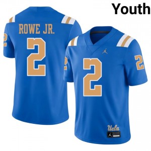 Blue Brian Rowe Jr. #2 Bruins Jersey | Youth Player Football Classic Embroidery 89514477