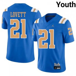 Dante Lovett #21 Bruins Jersey | Alumni Blue Player Football Youth Embroidery 14239151