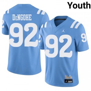 Darold DeNgohe #92 Bruins Throwback Jersey | Alumni Light Blue Player Football Youth Stitch 60601111