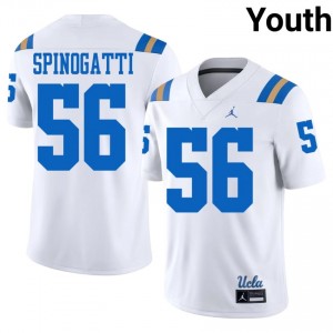 Drew Spinogatti #56 UCLA Jersey | Elite Thread White University Football Youth Stitched 78724572