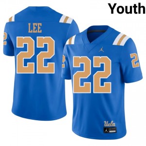 UCLA Dylan Lee #22 Blue Jersey | Premium Embroidery NCAA Football Youth Apparel 17818106
