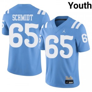Light Blue Hall Schmidt #65 UCLA Bruins Throwback Jersey | Youth College Football Pro-Grade Swen 40343261