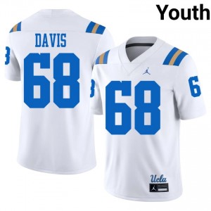 UCLA Jordan Davis #68 White Jersey | Premium Stitched NCAA Football Youth Apparel 92077670