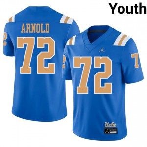 #72 K.D. Arnold UCLA Blue Jersey | Officially Licensed Embroidery Youth University Football Gear 75234406