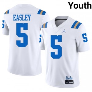 White Kenny Easley #5 UCLA Bruins Jersey | Youth High School Football Limited Stitched 85945289