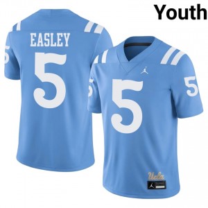 Kenny Easley #5 UCLA Throwback Jersey | Elite Thread Light Blue University Football Youth Stitch 73747104