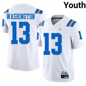 #13 Kenny Washington UCLA White Jersey | Pro Cut Stitched Youth NCAA Football Gear 88188018