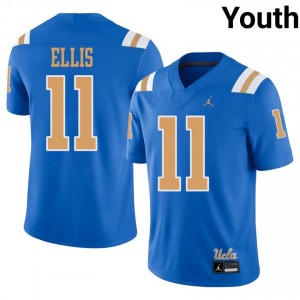#11 Landon Ellis UCLA Bruins Blue Jersey | Licensed Embroidery Youth High School Football Gear 55598140
