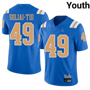 UCLA Bruins Malaki Soliai-Tui #49 Blue Jersey | Fresh Embroidery High School Football Youth Apparel 57648431