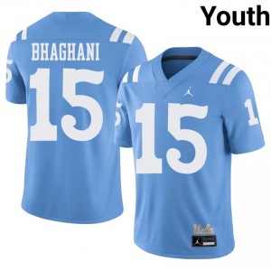 Mateen Bhaghani #15 Bruins Throwback Jersey | Alumni Light Blue Player Football Youth Stitch 12750454