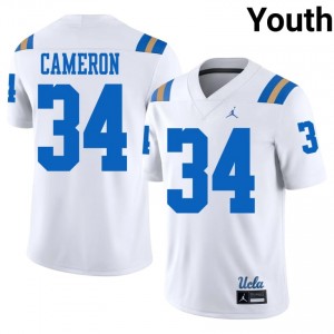 White Paul Cameron #34 UCLA Bruins Jersey | Youth High School Football Limited Stitched 76003204