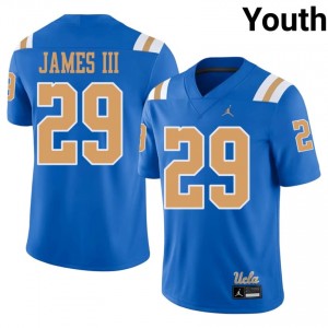 #29 Robert James III UCLA Blue Jersey | Officially Licensed Embroidery Youth University Football Gear 64103735